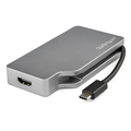 Startech.Com USB-C Multiport Adapter - 4-in-1 - Space Gray - 4K CDPVDHDMDPSG